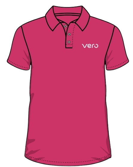 Camiseta Polo Vero Rosa