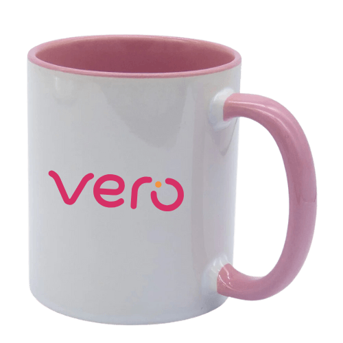 Caneca Cerâmica Rosa